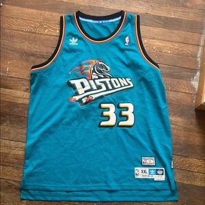 Adidas Blue and Black Basketball Jersey